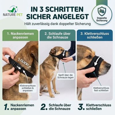 Nature Pet Softmaulkorb für Hunde aus Neopren
