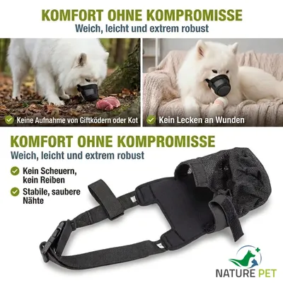 Nature Pet Giftköderschutz und Leckschutz für Hunde