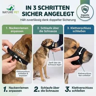 Nature Pet Softmaulkorb für Hunde aus Neopren