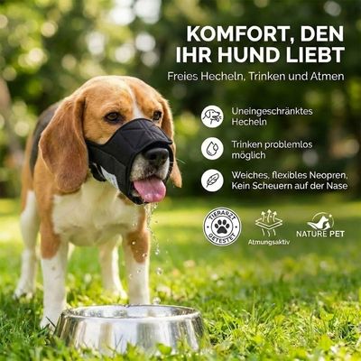 Nature Pet Softmaulkorb für Hunde aus Neopren