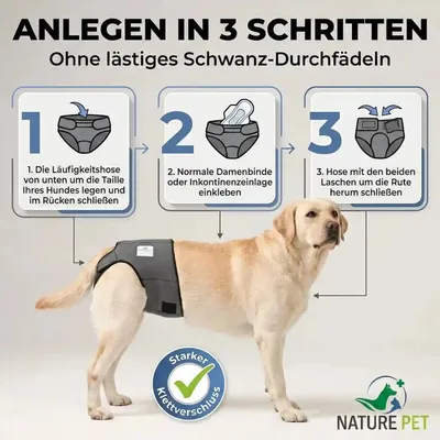 Nature Pet Läufigkeits- & Inkontinenzhose für Hunde Nature Pet Läufigkeits- & Inkontinenzhose für Hunde