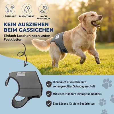 Nature Pet Läufigkeits- & Inkontinenzhose für Hunde