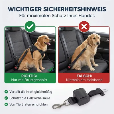 Nature Pet ausziehbarer Hundesicherheitsgurt fürs Auto