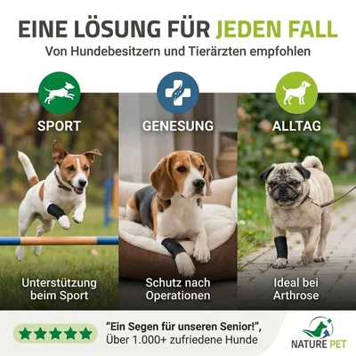 Elastische Handgelenkbandage für kleine Hunde