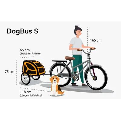 DogBus gefederter Fahrradanhänger