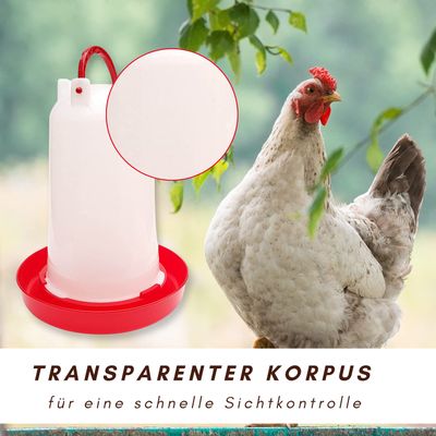 Supravit Wassertränke für Hühner - Geflügeltränke