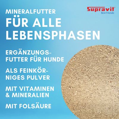 Supravit Mineralfutter für Hunde Ergänzungsfutter