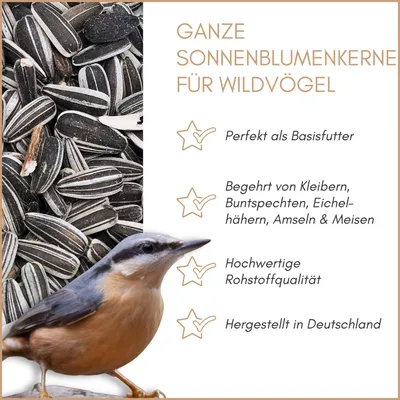 Supravit Sonnenblumenkerne gestreift für Vögel Supravit Sonnenblumenkerne gestreift für Vögel