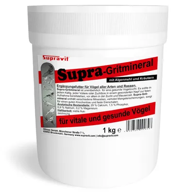 Supravit Supra-Gritmineral Ergänzungsfutter für Vögel Supravit Supra-Gritmineral Ergänzungsfutter für Vögel