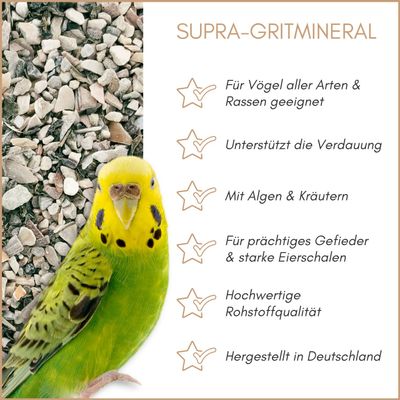 Supravit Supra-Gritmineral Ergänzungsfutter für Vögel