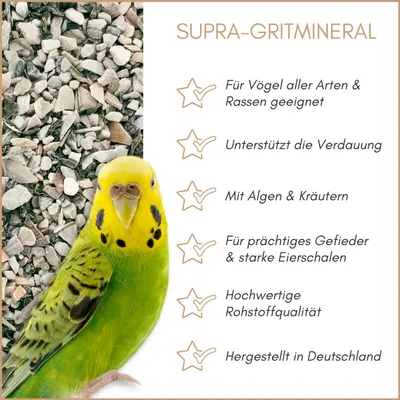 Supravit Supra-Gritmineral Ergänzungsfutter für Vögel Supravit Supra-Gritmineral Ergänzungsfutter für Vögel