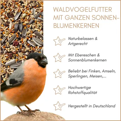 Supravit Waldvogelfutter mit Sonnenblumenkerne