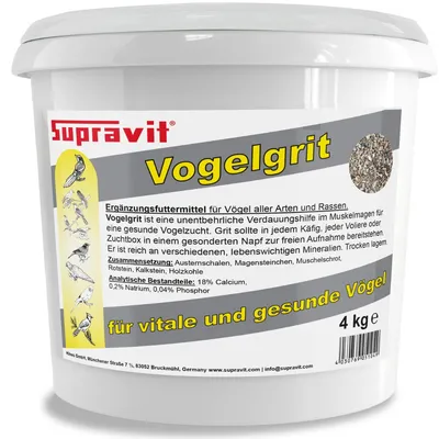 Supravit Vogelgrit Ergänzungsfutter für Vögel Supravit Vogelgrit Ergänzungsfutter für Vögel