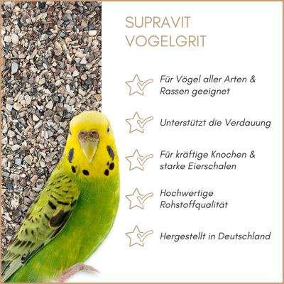Supravit Vogelgrit Ergänzungsfutter für Vögel