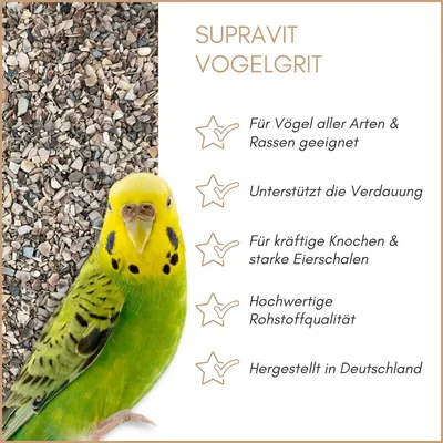 Supravit Vogelgrit Ergänzungsfutter für Vögel Supravit Vogelgrit Ergänzungsfutter für Vögel