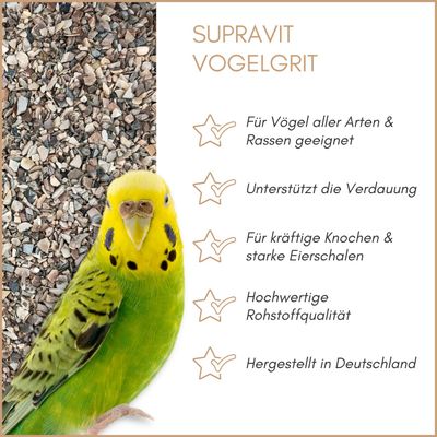 Supravit Vogelgrit Ergänzungsfutter für Vögel