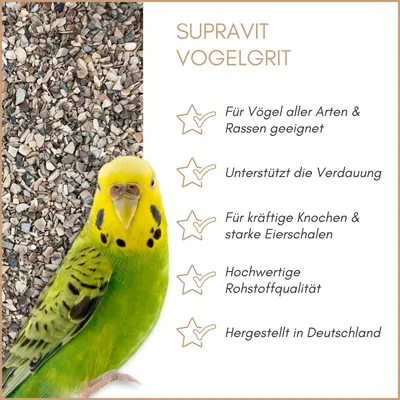 Supravit Vogelgrit Ergänzungsfutter für Vögel Supravit Vogelgrit Ergänzungsfutter für Vögel