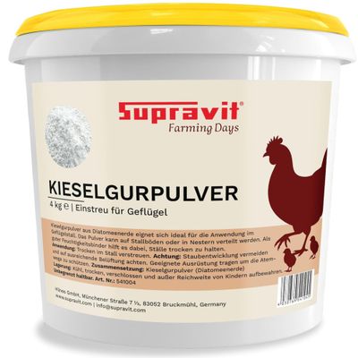 Supravit Kieselgur für Hühner 4 kg