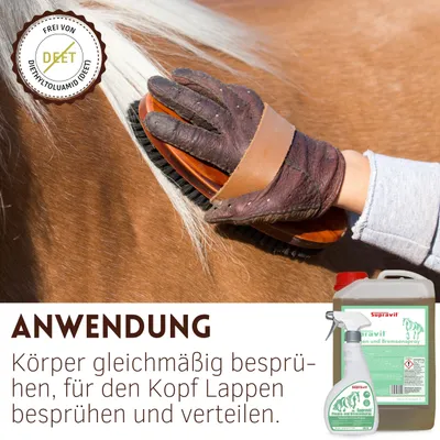 Supravit Bremsen und Fliegenspray für Pferde