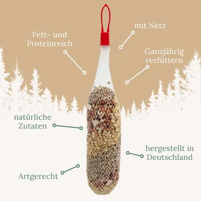 Orni Futterspirale für Wildvögel Ganzjahresfutter zum Aufhängen Orni Futterspirale für Wildvögel Ganzjahresfutter zum Aufhängen
