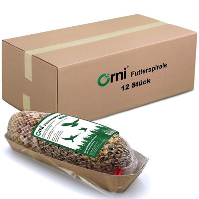 Orni Futterspirale für Wildvögel Ganzjahresfutter zum Aufhängen