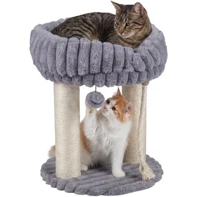 GIANTEX Arbre à Chat Petit Sisal, Siège, Balle Jeu GIANTEX Arbre à Chat Petit Sisal, Siège, Balle Jeu