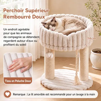 GIANTEX Arbre à Chat Petit Sisal, Siège, Balle Jeu GIANTEX Arbre à Chat Petit Sisal, Siège, Balle Jeu