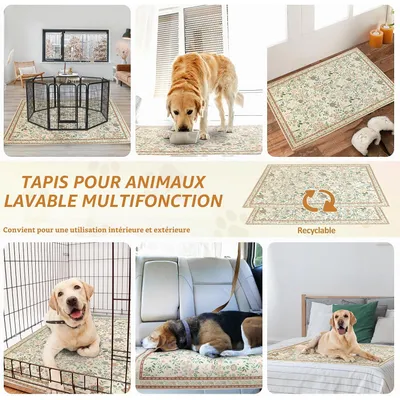 2 Pièces Ultra Absorbant et Antidérapant,Convient aux Chiens et Chat 2 Pièces Ultra Absorbant et Antidérapant,Convient aux Chiens et Chat