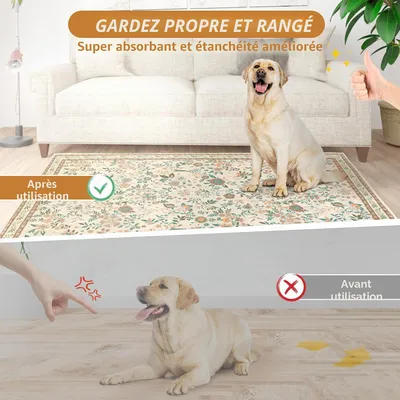 2 Pièces Ultra Absorbant et Antidérapant,Convient aux Chiens et Chat 2 Pièces Ultra Absorbant et Antidérapant,Convient aux Chiens et Chat