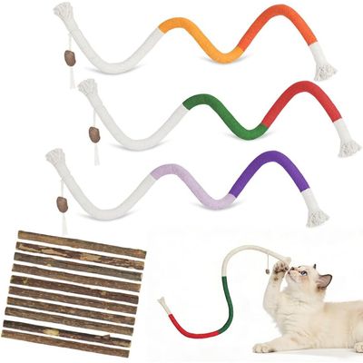 Bâtonnets Herbe à Chat, 13 Pièces Jouet Chats Bâton à Mâcher