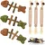 Lot de 6 jouets à chat, 3 bâtonnets d'herbe, 3 bâtonnets en bois à mâcher Lot de 6 jouets à chat, 3 bâtonnets d'herbe, 3 bâtonnets en bois à mâcher