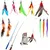 Jouet à Plumes pour Chats 12 PCS jouets interactifs Jouet à Plumes pour Chats 12 PCS jouets interactifs