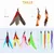 Jouet à Plumes pour Chats 12 PCS jouets interactifs Jouet à Plumes pour Chats 12 PCS jouets interactifs