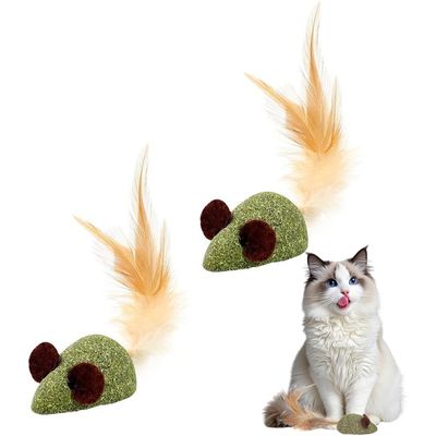 2 pièces Jouets pour Chat, Jouets à l'herbe à Chat