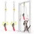 2Pcs Chat Jouet Interactif Souris Suspendue avec Queue à Plumes 2Pcs Chat Jouet Interactif Souris Suspendue avec Queue à Plumes
