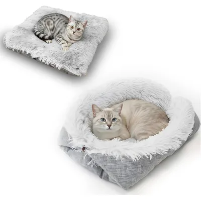 Dog Bed Lit pour Chat Chien 2 en 1 Coussin Moelleux Dog Bed Lit pour Chat Chien 2 en 1 Coussin Moelleux