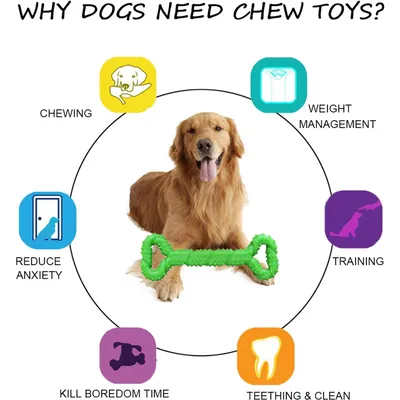 Chien Jouets à mâcher Résistant en Caoutchouc 13 inch Os Jouet Chien Jouets à mâcher Résistant en Caoutchouc 13 inch Os Jouet