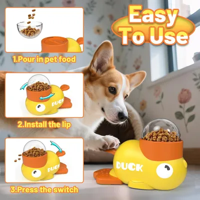 Interactive Canard pour Chien et Chat - Jouet Éducatif Anti
