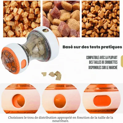 Jouet Intelligent pour Chien, Balle de Nourriture Interactive