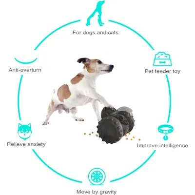 Jouet Distributeur de Nourriture pour Chien de Chat，Jouet éducatif Animaux