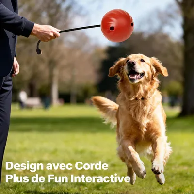 Jouet pour Chien avec Corde - Balle de Nourriture à Libération