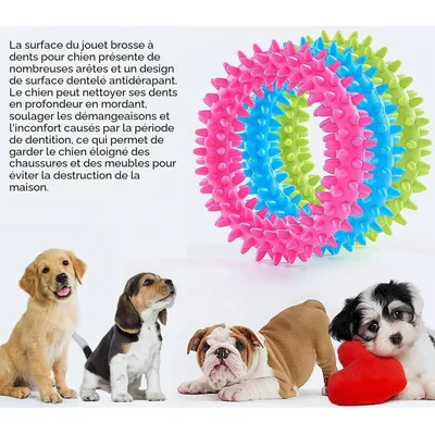 Lot de 3 Jouets à Mâcher en Caoutchouc pour Chiots et Chiens | Interactifs Lot de 3 Jouets à Mâcher en Caoutchouc pour Chiots et Chiens | Interactifs