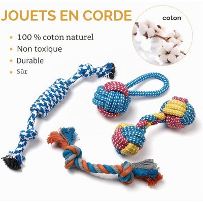 Lot de 7 jouets pour chien comprend de jolis jouets couineurs en peluche