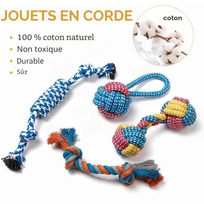 Lot de 7 jouets pour chien comprend de jolis jouets couineurs en peluche Lot de 7 jouets pour chien comprend de jolis jouets couineurs en peluche