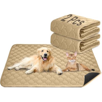 Lot de 2 marron,  tapis d'entraînement pour chien et chat