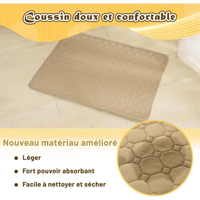 Lot de 2 marron, tapis d'entraînement pour chien et chat Lot de 2 marron, tapis d'entraînement pour chien et chat