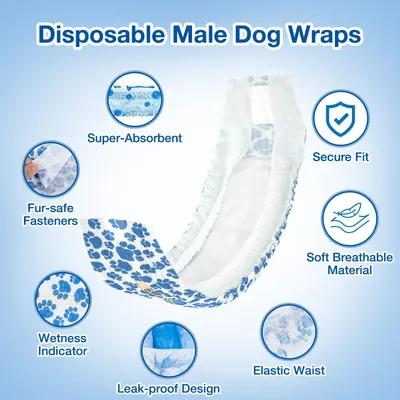 Couches pour Chiens Mâles,20 pièces,Couches pour Chiens,Couche