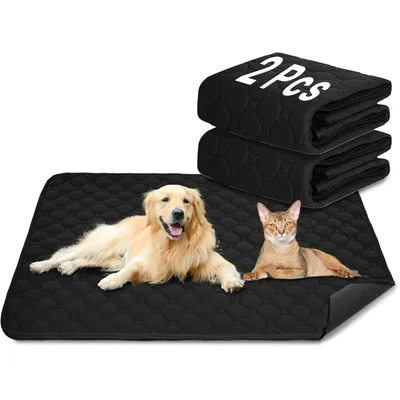 Lot de 2 noir, tapis d'entraînement pour chien et chat Lot de 2 noir, tapis d'entraînement pour chien et chat
