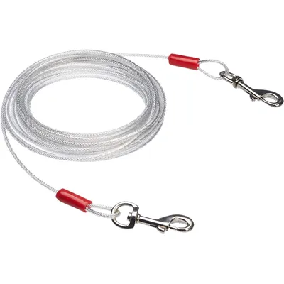 Basics Câble d'attache pour chiens, 10 m, Argent Basics Câble d'attache pour chiens, 10 m, Argent