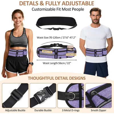 Laisse Main Libre Chien avec Ceinture Réglable et Sac Banane Laisse Main Libre Chien avec Ceinture Réglable et Sac Banane